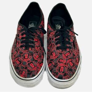 Vans x Disney Mickey Mouse Old Skool style Skater Lace up Shoes - BLACK RED